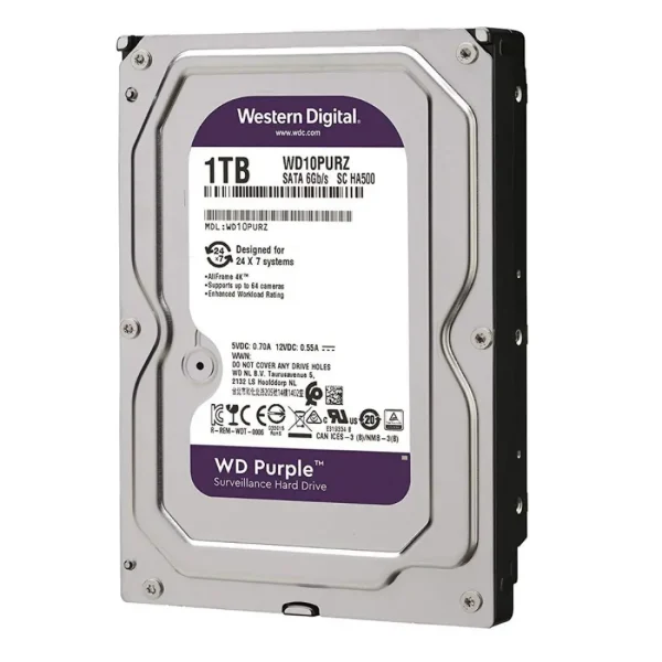 WD Purple 2TB CCTV Hard Disk Drive