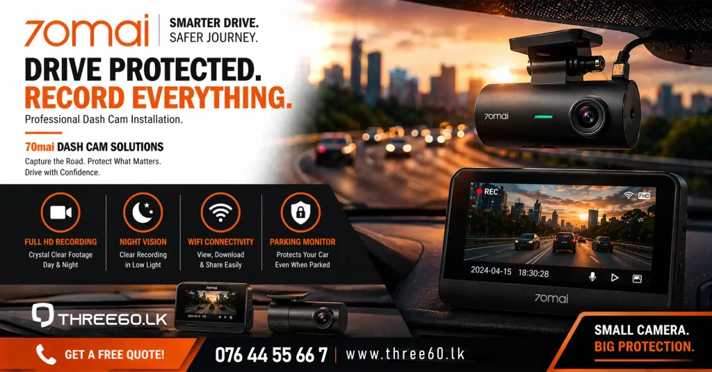 Car dash camera instalation in Colombo Sir lanka
