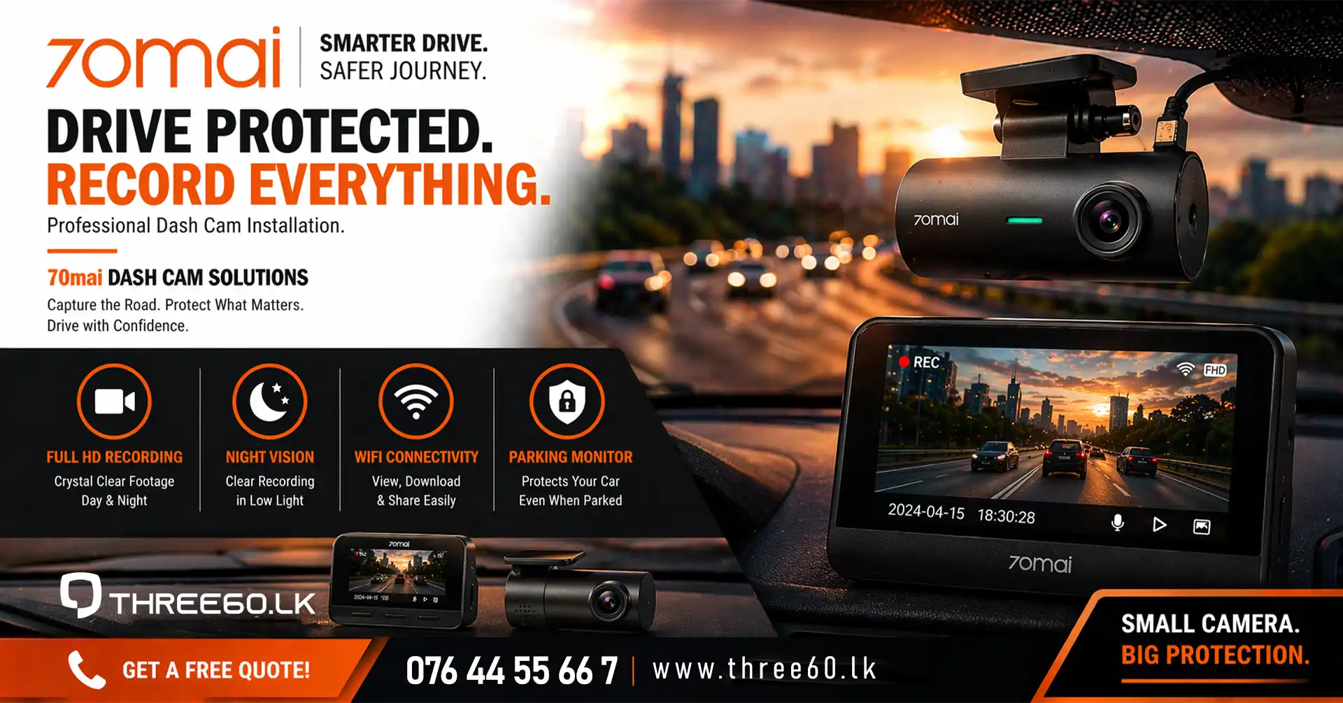 Car dash camera instalation in Colombo Sir lanka