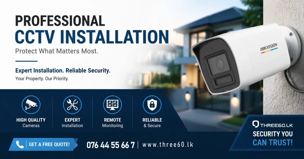 Professional CCTV instalation in Colombo Sir lanka