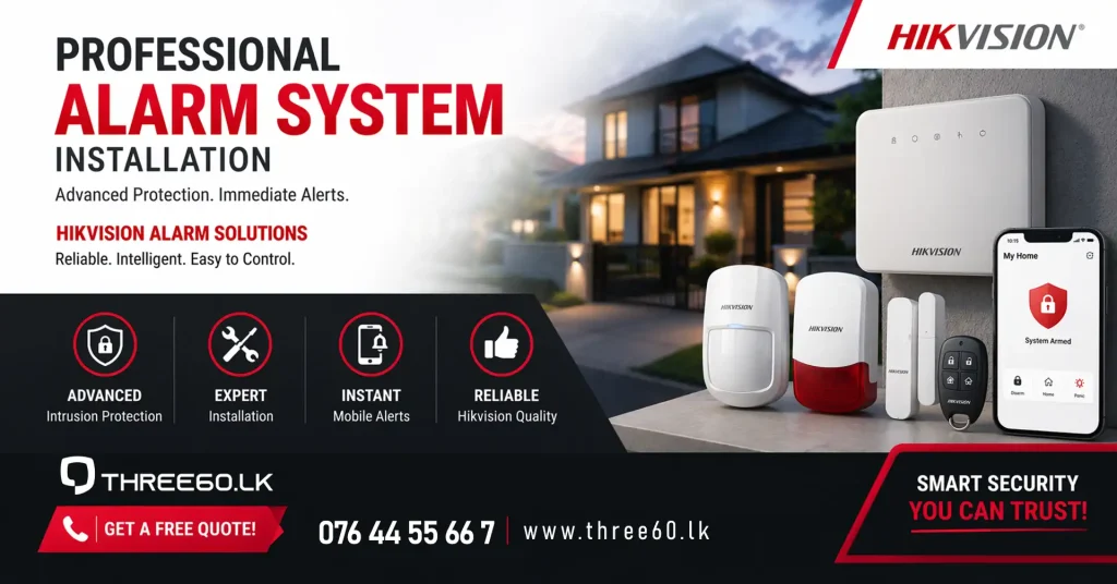Professional security alarm panel instalation in Colombo Sir lanka